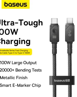 Baseus Unbreakable Series Fast Charging Data Cable Type-C to Type-C 100W