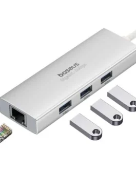 Baseus PortalJoy Series 4-Port HUB (Type- C/USB-A to USB3.0*3+RJ45*1)