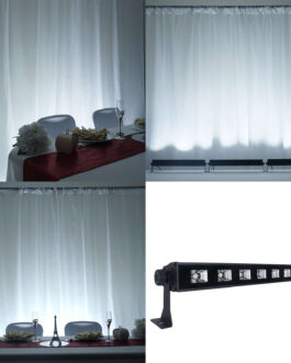 9 LED White UV Stage Floor Wall Light Bar, Outdoor Indoor Uplight 27W
